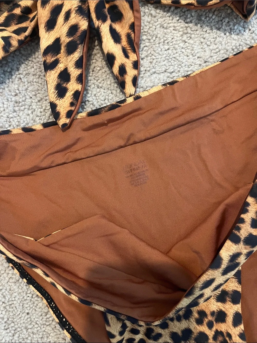 Monday Swimwear Two-Piece Leopard Bikini